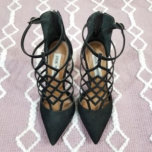 Steve Madden Sonillo Black Nubuck - Size 5.5